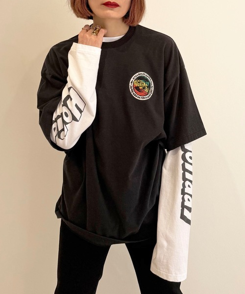 HOLIDAY（ホリデイ）の「SUPER FINE L/S T-SHIRT (RASTER CIRCLE) スーパーファインロングスリーブTシャツ (ラスタサークル)（Tシャツ/カットソー・レディース・ブラック/ベビーピンク/ホワイト・S/XL）」の9枚目の写真