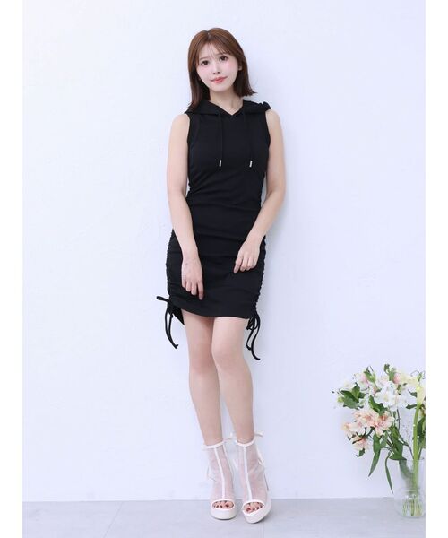 EATME（イートミー）の「フードシャーリングタイトミニワンピース（ワンピース・レディース・グレー/ブラック・FREE）」の20枚目の写真