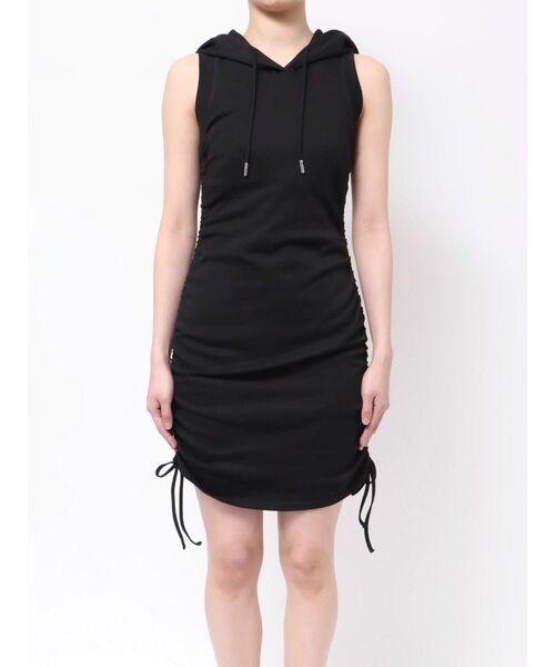 EATME（イートミー）の「フードシャーリングタイトミニワンピース（ワンピース・レディース・グレー/ブラック・FREE）」の11枚目の写真