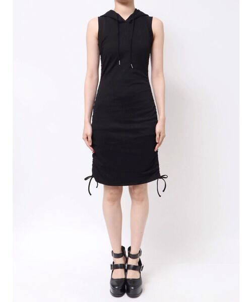 EATME（イートミー）の「フードシャーリングタイトミニワンピース（ワンピース・レディース・グレー/ブラック・FREE）」の6枚目の写真