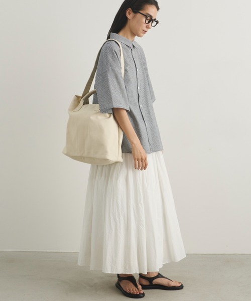 Libra Cue(リブラ キュー)の「キャンバス2wayバッグ(ショルダーバッグ・レディース・ホワイト/ブラック/レッド・FREE)」の5枚目の写真