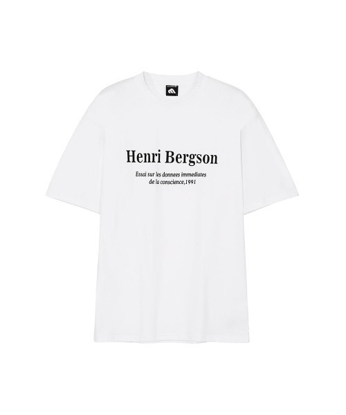Otte(オッテ)の「Henri Bergson Tシャツ(Tシャツ/カットソー・メンズ・ブラック/ホワイト・MEDIUM/LARGE)」の1枚目の写真