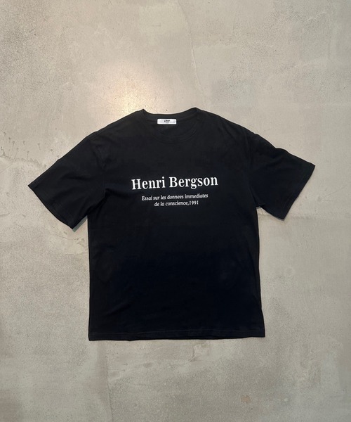 Otte(オッテ)の「Henri Bergson Tシャツ(Tシャツ/カットソー・メンズ・ブラック/ホワイト・MEDIUM/LARGE)」の8枚目の写真