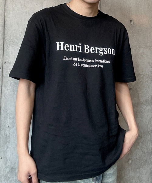 Otte(オッテ)の「Henri Bergson Tシャツ(Tシャツ/カットソー・メンズ・ブラック/ホワイト・MEDIUM/LARGE)」の7枚目の写真
