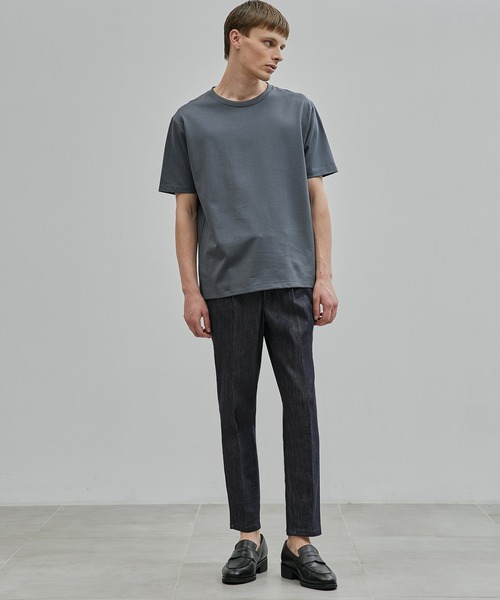 UNITED TOKYO（ユナイテッドトウキョウ）の「SEA ISLAND COTTON レギュラーTシャツ　世界最高級コットン（Tシャツ/カットソー・メンズ・ホワイト/ダークグレー/ネイビー/ブラック/グレイッシュベージュ・1/2/3/4）」の22枚目の写真