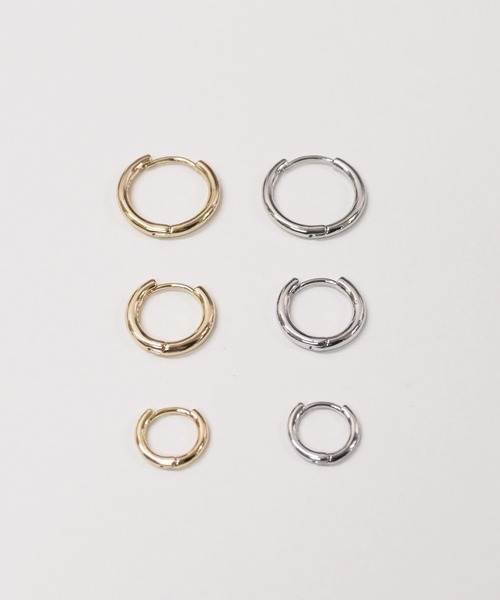 UP START（アップスタート）の「シンプルラウンドフープリングピアス/ペア(RO)（ピアス（両耳用）・レディース・ゴールド/シルバー・SMALL/MEDIUM/LARGE）」の9枚目の写真