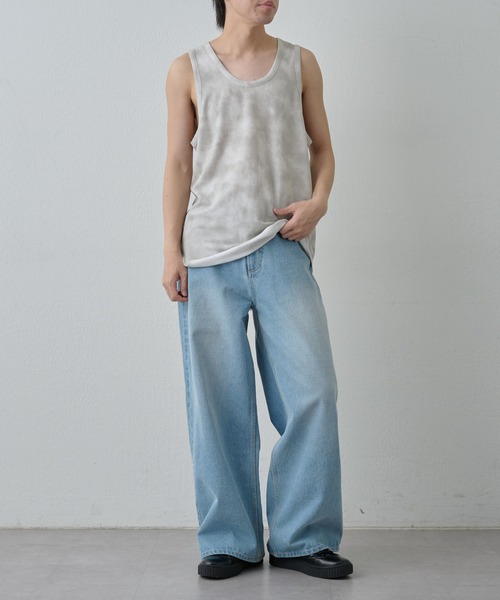 COLONY 2139（コロニートゥーワンスリーナイン）の「フェードダイロングタンク（タンクトップ・メンズ・ブラック/ホワイト・MEDIUM/LARGE）」の15枚目の写真