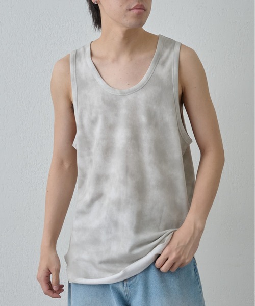 COLONY 2139（コロニートゥーワンスリーナイン）の「フェードダイロングタンク（タンクトップ・メンズ・ブラック/ホワイト・MEDIUM/LARGE）」の7枚目の写真