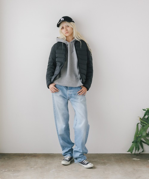 Vincent et Mireille(バンソンエミレイユ)の「Vincent et Mireille/バンソンエミレイユ Stitchless down Cadigan ステッチレスダウンカーディガン(カーディガン/ボレロ・メンズ・ブラック・36)」の3枚目の写真