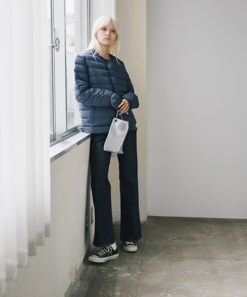 Vincent et Mireille(バンソンエミレイユ)の「Vincent et Mireille/バンソンエミレイユ Stitchless down Cadigan ステッチレスダウンカーディガン(カーディガン/ボレロ・メンズ・ブラック・36)」の17枚目の写真