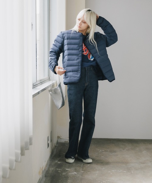 Vincent et Mireille(バンソンエミレイユ)の「Vincent et Mireille/バンソンエミレイユ Stitchless down Cadigan ステッチレスダウンカーディガン(カーディガン/ボレロ・メンズ・ブラック・36)」の20枚目の写真