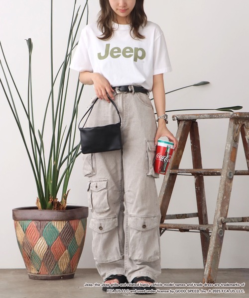 GOOD ROCK SPEED（グッドロックスピード）の「GOOD ROCK SPEED/グッドロックスピード ジープ Tshirts Tシャツ アメカジ（Tシャツ/カットソー・メンズ・チャコール/ベージュ/ホワイト・M/L）」の10枚目の写真