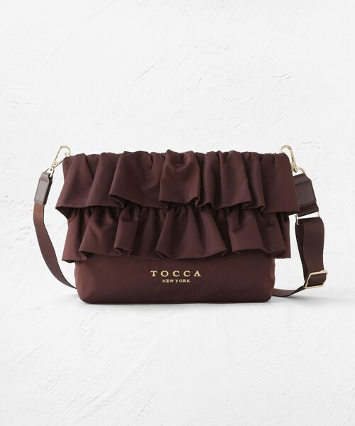 TOCCA(トッカ)の「FRILL POCHETTE ポシェット(ショルダーバッグ・レディース・ベージュ系/ブラック系/ブラック系1/アイボリー系/ブラウン系・F)」の3枚目の写真