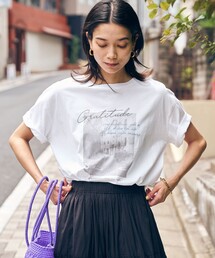【WEB限定】＜at ease＞フォトグラフィック ショートスリーブ Tシャツ