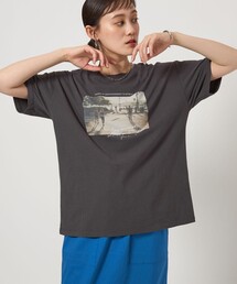 green label relaxing | 2026.2 1434WEB限定】＜at ease＞フォトグラフィック ショートスリーブ Tシャツ(Tシャツ/カットソー)