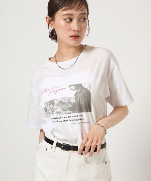 green label relaxing（グリーンレーベルリラクシング）の「【WEB限定】＜at ease＞フォトグラフィック ショートスリーブ Tシャツ（Tシャツ/カットソー・レディース・ダークグレー/その他1/その他2/その他3・FREE）」の18枚目の写真
