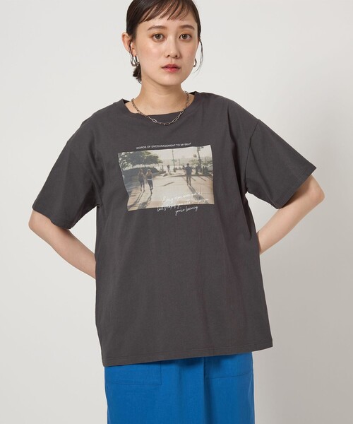 WEB限定】＜at ease＞フォトグラフィック ショートスリーブ T