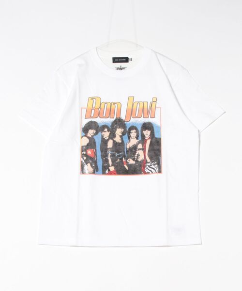 GOOD ROCK SPEED（グッドロックスピード）の「BON JOVI　25BJV101W（Tシャツ/カットソー・メンズ・ホワイト・MEDIUM/LARGE/X-LARGE/SMALL）」の5枚目の写真