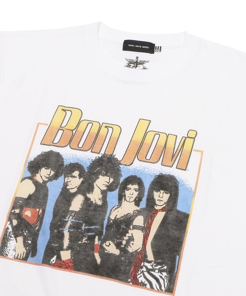 GOOD ROCK SPEED（グッドロックスピード）の「BON JOVI　25BJV101W（Tシャツ/カットソー・メンズ・ホワイト・MEDIUM/LARGE/X-LARGE/SMALL）」の3枚目の写真