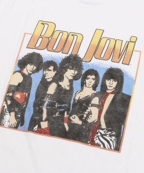 GOOD ROCK SPEED（グッドロックスピード）の「BON JOVI　25BJV101W（Tシャツ/カットソー・メンズ・ホワイト・MEDIUM/LARGE/X-LARGE/SMALL）」の4枚目の写真