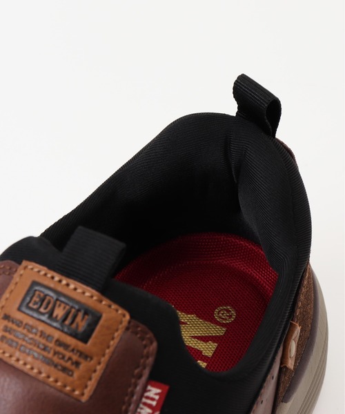 EDWIN(エドウィン)の「EDWIN 軽量・幅広 スリッポン(スリッポン・メンズ・ブラウン/ブラック・25.5cm/26cm/26.5cm/27cm/25cm)」の9枚目の写真