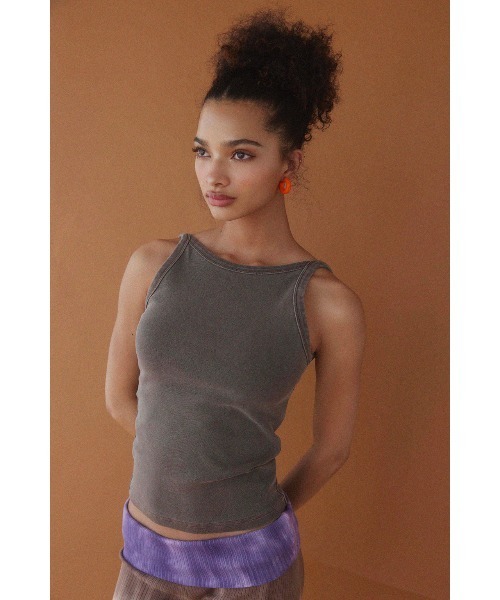 ALEXIA STAM(アリシアスタン)の「Wellness Pigment Dyed Tank Top/ウェルネス ウォッシュドカラータンクトップ(タンクトップ・レディース・ホワイト/ブラウン/チャコールグレー・S/M)」の15枚目の写真