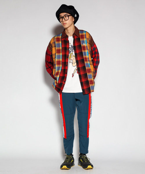 ALDIES（アールディーズ）の「Switch Wide Nel Shirts / スイッチワイドネルシャツ（シャツ/ブラウス・メンズ・グリーン/レッド・SMALL/MEDIUM）」の18枚目の写真