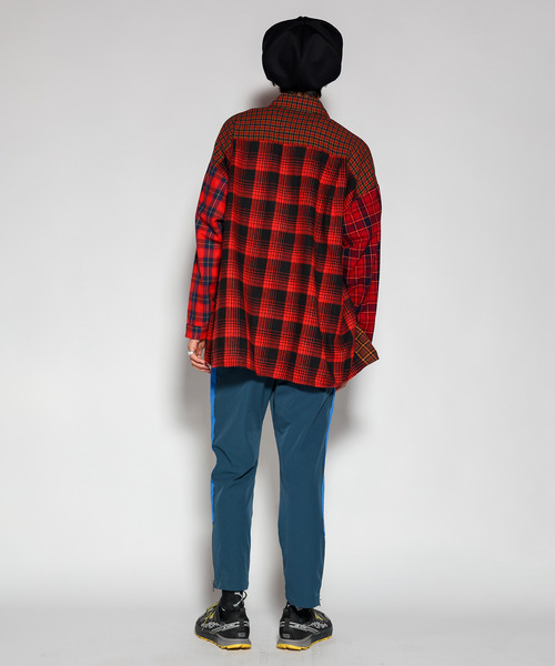 ALDIES（アールディーズ）の「Switch Wide Nel Shirts / スイッチワイドネルシャツ（シャツ/ブラウス・メンズ・グリーン/レッド・SMALL/MEDIUM）」の20枚目の写真