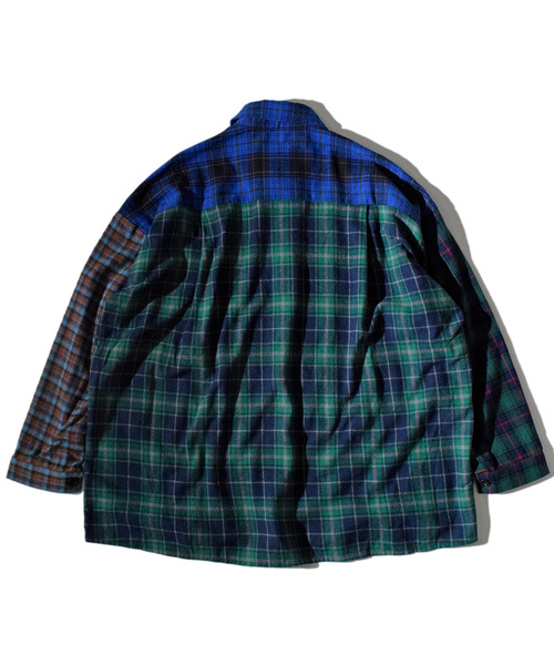 ALDIES（アールディーズ）の「Switch Wide Nel Shirts / スイッチワイドネルシャツ（シャツ/ブラウス・メンズ・グリーン/レッド・SMALL/MEDIUM）」の11枚目の写真