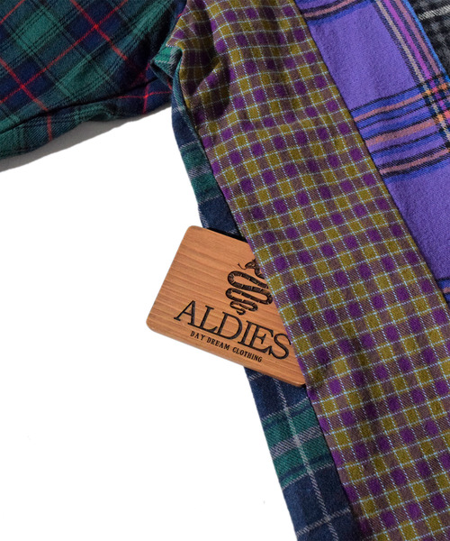 ALDIES（アールディーズ）の「Switch Wide Nel Shirts / スイッチワイドネルシャツ（シャツ/ブラウス・メンズ・グリーン/レッド・SMALL/MEDIUM）」の17枚目の写真