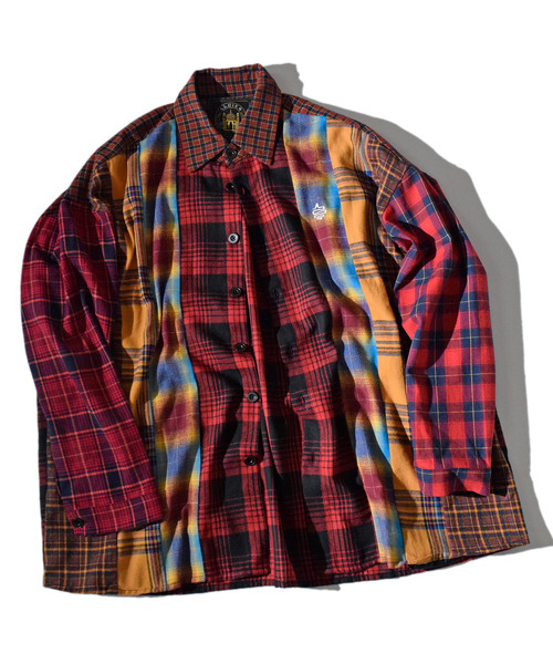 ALDIES（アールディーズ）の「Switch Wide Nel Shirts / スイッチワイドネルシャツ（シャツ/ブラウス・メンズ・グリーン/レッド・SMALL/MEDIUM）」の21枚目の写真