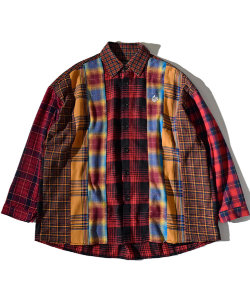 ALDIES（アールディーズ）の「Switch Wide Nel Shirts / スイッチワイドネルシャツ（シャツ/ブラウス・メンズ・グリーン/レッド・SMALL/MEDIUM）」の22枚目の写真