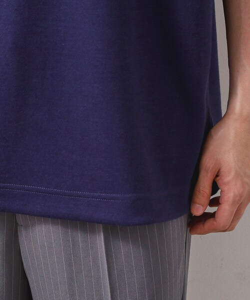 THE SHOP TK (ザ ショップ ティーケー )の「ポンチ半袖パーカー 【洗濯機OK】(パーカー・メンズ・ブラック/ネイビー/ホワイト・02/03)」の13枚目の写真