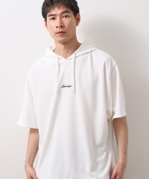 ポンチ半袖パーカー　【洗濯機OK】