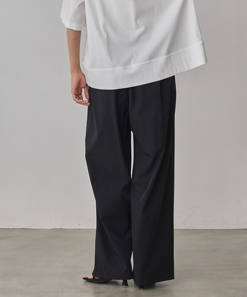 hunch(ハンチ)の「【接触冷感】ワイドストレートパンツ(その他パンツ・レディース・ミント/チャコールグレー/ブラック/チョコ/グリーン/モカ/ベージュ・FREE)」の21枚目の写真
