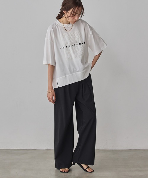 hunch(ハンチ)の「【接触冷感】ワイドストレートパンツ(その他パンツ・レディース・ミント/チャコールグレー/ブラック/チョコ/グリーン/モカ/ベージュ・FREE)」の18枚目の写真