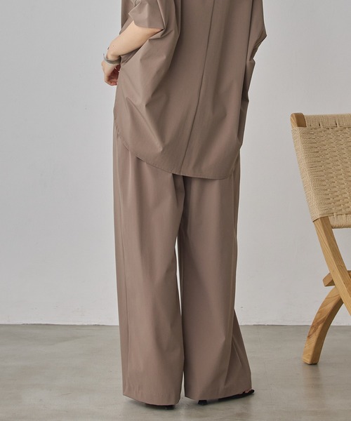 hunch(ハンチ)の「【接触冷感】ワイドストレートパンツ(その他パンツ・レディース・ミント/チャコールグレー/ブラック/チョコ/グリーン/モカ/ベージュ・FREE)」の17枚目の写真