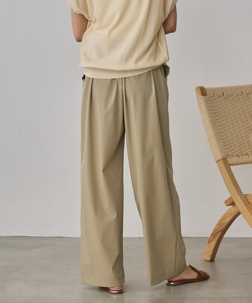 hunch(ハンチ)の「【接触冷感】ワイドストレートパンツ(その他パンツ・レディース・ミント/チャコールグレー/ブラック/チョコ/グリーン/モカ/ベージュ・FREE)」の22枚目の写真