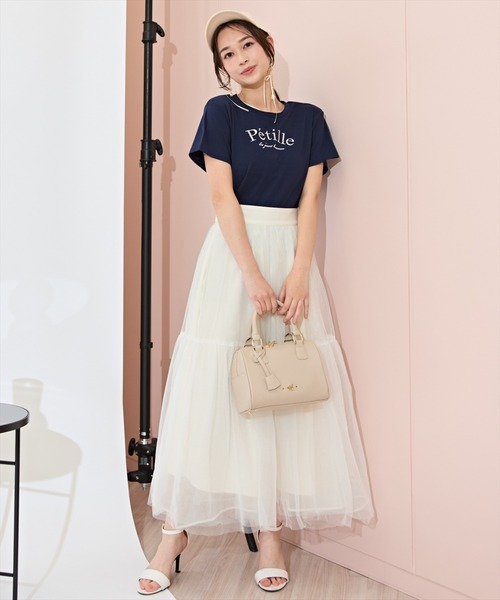 WILLSELECTION（ウィルセレクション）の「ニュアンスカラーチュールティアードスカート（スカート・レディース・オフホワイト/ライトグレー/ピンク・FREE）」の2枚目の写真