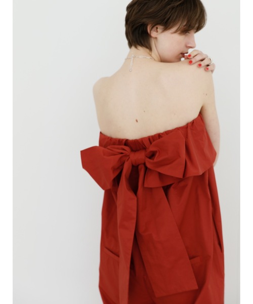 2way back ribbon all-in-one（つなぎ/オールインワン）｜Katrin TOKYO