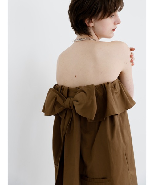 Katrin TOKYO(カトリーントーキョー)の「2way back ribbon all-in-one(つなぎ/オールインワン・レディース・レッド/ブラウン/ブラック・S/M/XS-Short/XS-Regular)」の18枚目の写真