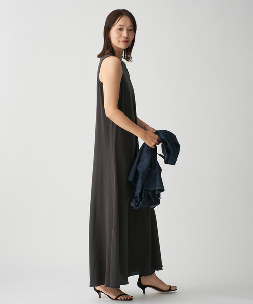 GREYCHORD(グレーコード)の「GREYCHORD グレイコード CHLOE One-piece LSGC00606NGR/SDG(ワンピース・レディース・チャコールグレー/ブラウン・FREE)」の8枚目の写真