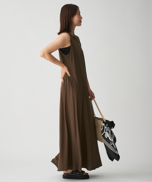 GREYCHORD(グレーコード)の「GREYCHORD グレイコード CHLOE One-piece LSGC00606NGR/SDG(ワンピース・レディース・チャコールグレー/ブラウン・FREE)」の12枚目の写真