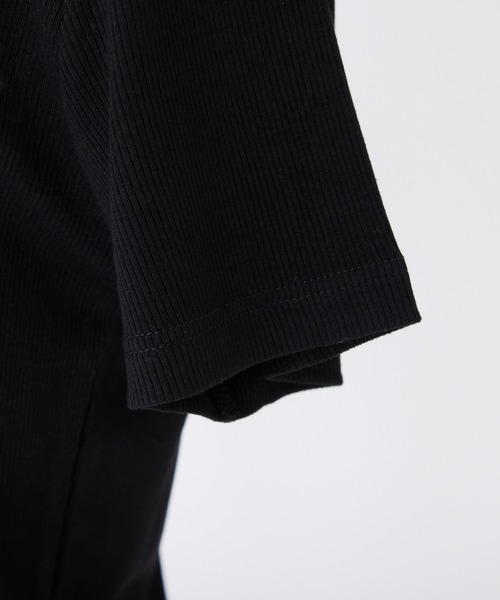 one after another NICE CLAUP(ワンアフターアナザーナイスクラップ)の「【WEB限定】レイヤード半袖トップストップス(Tシャツ/カットソー・レディース・オフホワイト/ブラック系その他/ブラック/ホワイト系その他・FREE)」の10枚目の写真