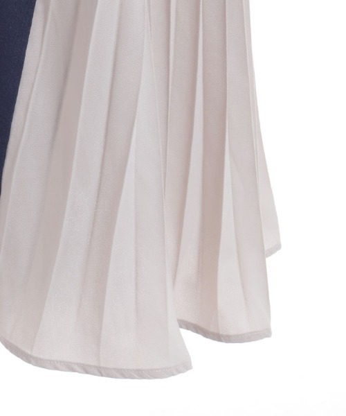 axes femme（アクシーズファム）の「プリーツ切替ワンピース（ワンピース・レディース・ネイビー/ブラック・FREE）」の14枚目の写真