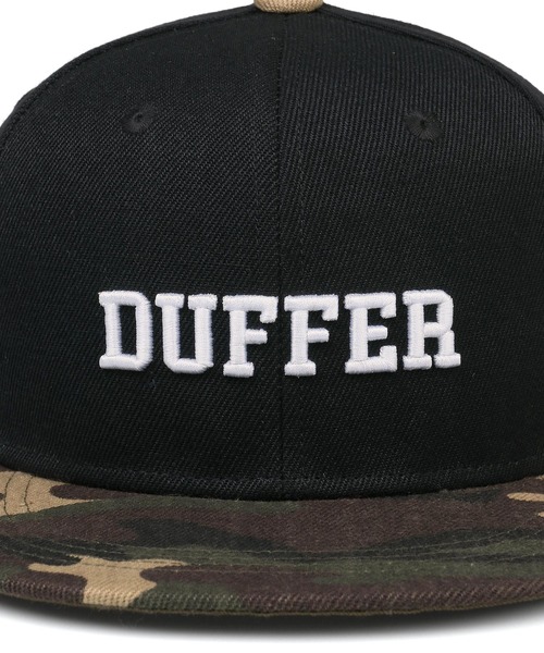 The DUFFER of ST.GEORGE（ザダファーオブセントジョージ）の「DUFFER ORIGINAL 2TONE FLAT VISOR CAP：2トーン フラットバイザー キャップ（キャップ・メンズ・ブラック/レッド/グレー/カモフラージュ・F）」の13枚目の写真