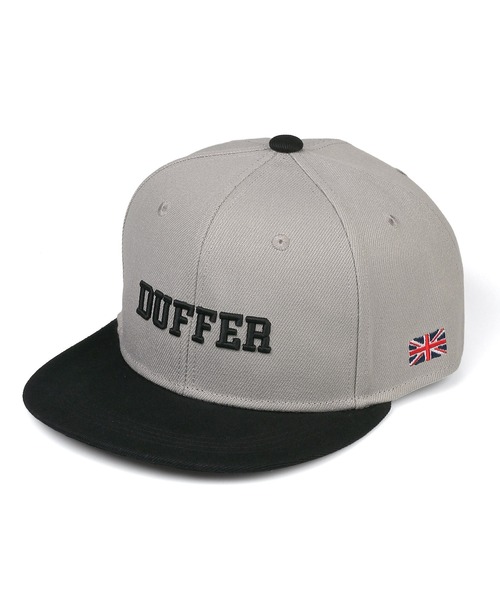 The DUFFER of ST.GEORGE（ザダファーオブセントジョージ）の「DUFFER ORIGINAL 2TONE FLAT VISOR CAP：2トーン フラットバイザー キャップ（キャップ・メンズ・ブラック/レッド/グレー/カモフラージュ・F）」の6枚目の写真