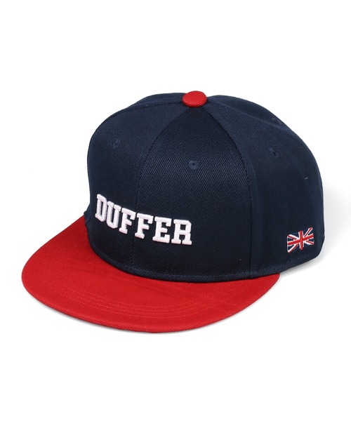 The DUFFER of ST.GEORGE（ザダファーオブセントジョージ）の「DUFFER ORIGINAL 2TONE FLAT VISOR CAP：2トーン フラットバイザー キャップ（キャップ・メンズ・ブラック/レッド/グレー/カモフラージュ・F）」の8枚目の写真