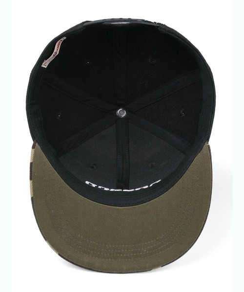 The DUFFER of ST.GEORGE（ザダファーオブセントジョージ）の「DUFFER ORIGINAL 2TONE FLAT VISOR CAP：2トーン フラットバイザー キャップ（キャップ・メンズ・ブラック/レッド/グレー/カモフラージュ・F）」の12枚目の写真