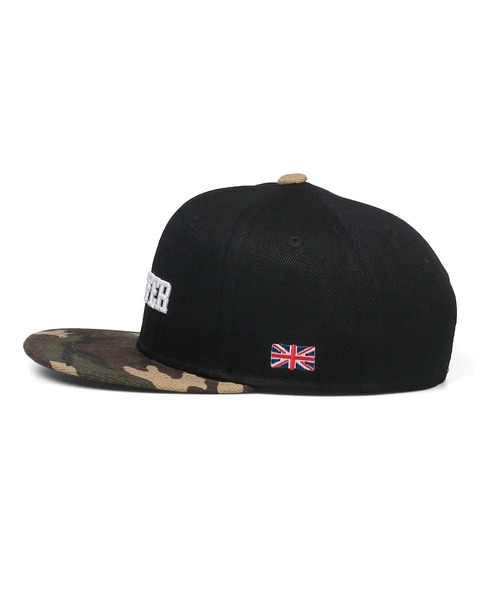 The DUFFER of ST.GEORGE（ザダファーオブセントジョージ）の「DUFFER ORIGINAL 2TONE FLAT VISOR CAP：2トーン フラットバイザー キャップ（キャップ・メンズ・ブラック/レッド/グレー/カモフラージュ・F）」の10枚目の写真